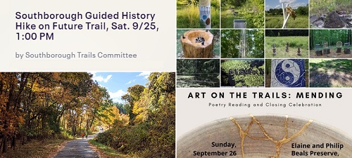 Post image for Weekend at a Glance: Read to a Dog, “College List” Webinar, History Hike, and Art on Trails closing ceremony/Poetry Walk