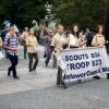 BSA Troop 823 (Boroughs girls) marching in the Heritage Day Parade (photo by Beth Melo)
