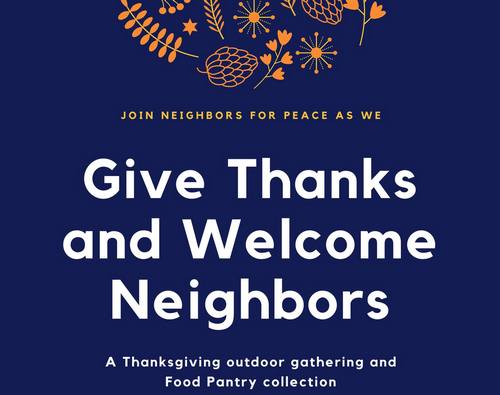 Post image for “Give Thanks and Welcome Neighbors” gathering – Sunday