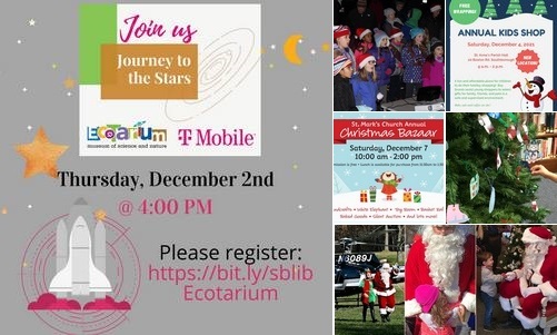 Post image for Events this week: Assabet Showcase, Journey to the Stars, Santa Day and holiday fundraisers and celebrations