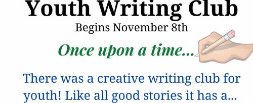 Post image for Youth Writing Club (seeking members and teen volunteers) – Mondays
