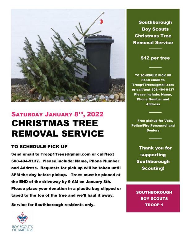 Troop 20 Boy Scouts Christmas Tree Removal 2022 Christmas Tree Pickup – January 8Th