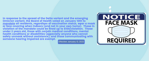 Post image for Mask Mandate posted – effective this Thursday (Updated)