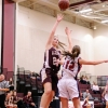 Amanda Murphy (#20, ball), Catherine Martin (#12, )