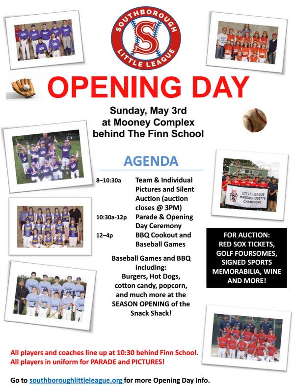 Baseball Opening Day this Sunday My Southborough