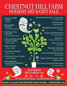 Chestnut Hill Farm Holiday Art & Gift Sale flyer