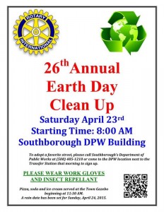 Earth Day Clean Up flyer