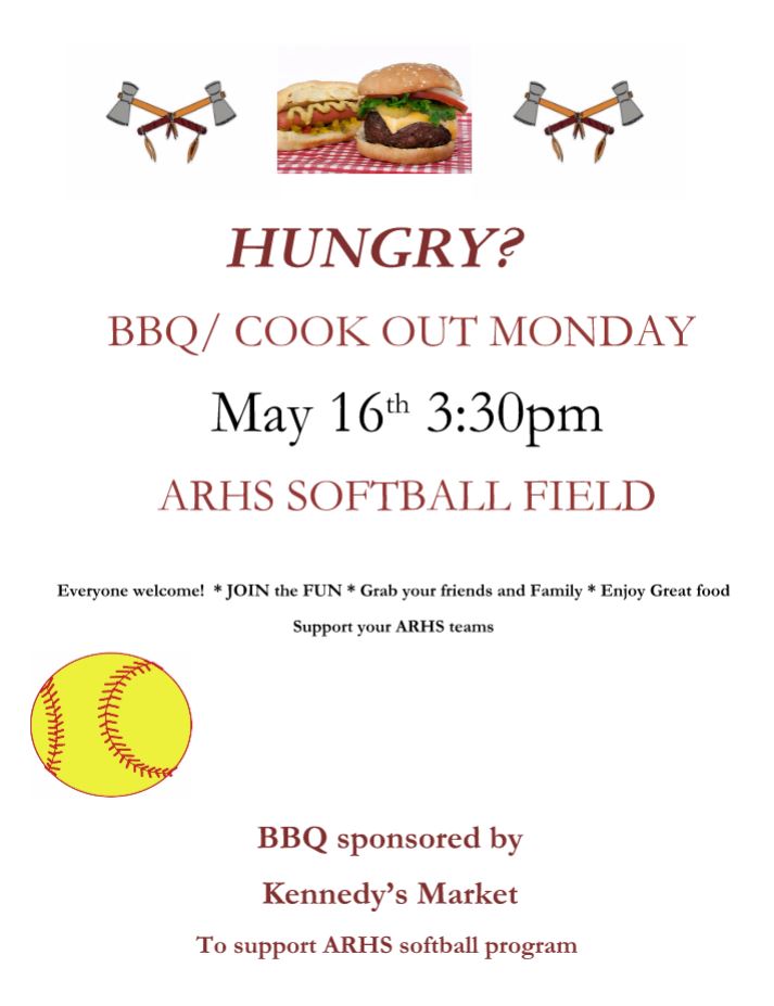 BBQ to support Algonquin Softball Monday My Southborough