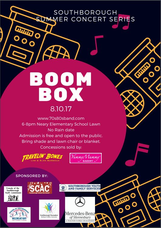 Jam with Boombox at tonight's Concert 70s and 80s "rock, pop and punch