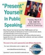 Toastmasters event flyer