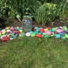 Kindness Rock display outside of Neary