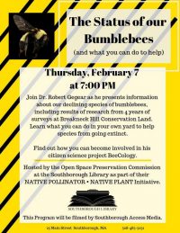 OSCP flyer for Status of Bumblebees