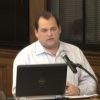 Brian Shifrin speaking as Chair of the Golf Course Master Plan Committee (from SAM video)