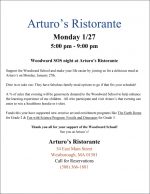 Arturos WW fundraiser flyer