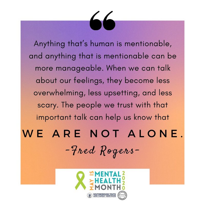 Mental Health Month SYFS spreading messages of hope and resilience