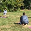 PreK Yoga on the lawn cropped from Facebook
