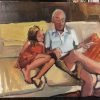 Papa and Anna - oil on painting by Masha Gleason