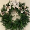 1 - Wreath White Accents with Bow