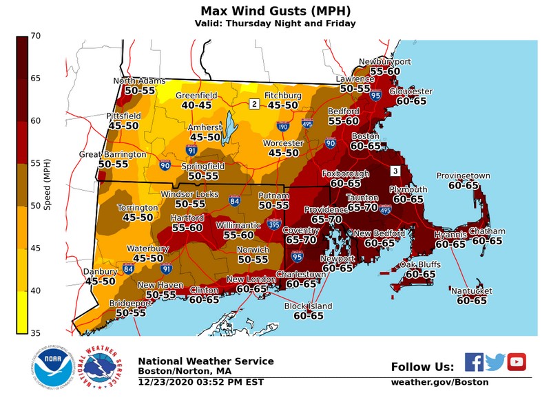 High Wind Warning and flood watch My Southborough