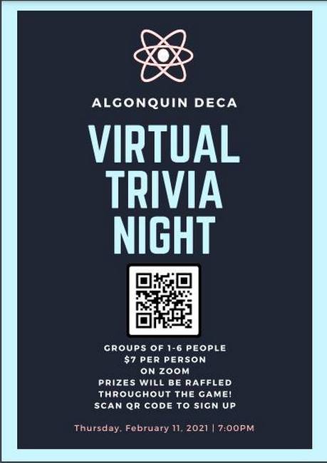 Algonquin DECA holding Trivia Night - Thursday - My Southborough