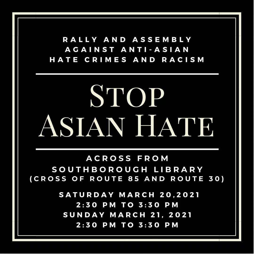 Rally & March against Anti-Asian Hate Crimes & Racism - this weekend ...