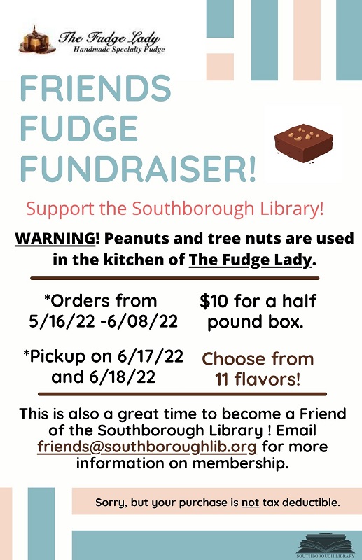 Friends of Library's Fudge fundraiser (in time for Father's Day) My