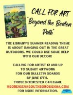 Library Call for Art flyer