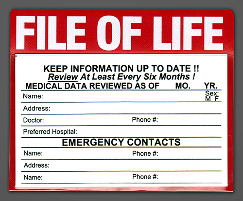 Post image for Residents encouraged to pick up “File of Life” kits