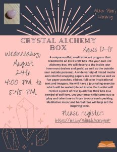 Crystal Alchemy Box flyer