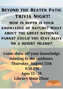 Trivia Night flyer