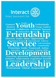 Interact Club flyer from Rotary International Facebook page