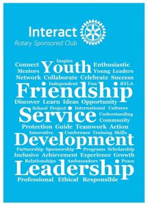 Interact Club flyer from Rotary International Facebook page