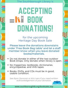 Book donations flyer