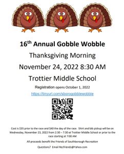 Gobble Wobble 2022 flyer