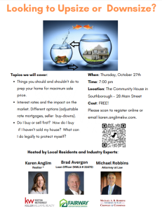 house buying or selling seminar flyer