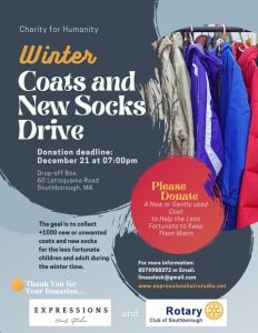 Coat and Sock drive flyer