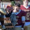 Former coach Dick Walsh with annual rivalry trophy(photo by Owen Jones Photography)