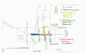 Main St work map from DPW