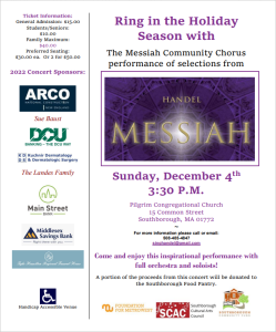 Messiah Concert 2022 flyer