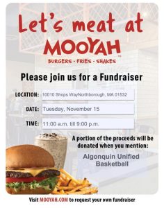 Mooyah fundraiser for Unified Basketball
