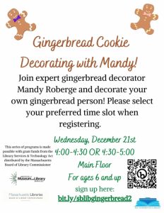Gingebread Cookie decorating flyer