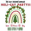 Holi-gay party flyer