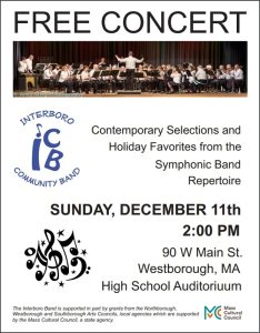 ICB Winter Concert flyer