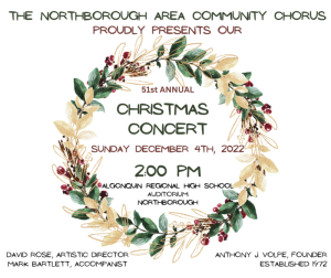 NACC Christmas Concert 2022 flyer