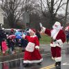 Santa and his wife greet the crowd