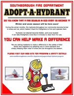 Adopt-a-Hydrant flyer