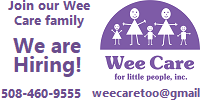 We're Hiring! Join our Wee Care family