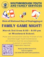 SYFS Family Game Night flyer