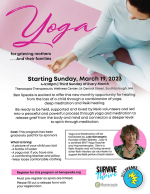 yoga for grieving mothers flyer
