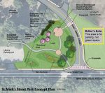Park Concept Plan (cropped and edited from March 7th Select Board meeting materials)